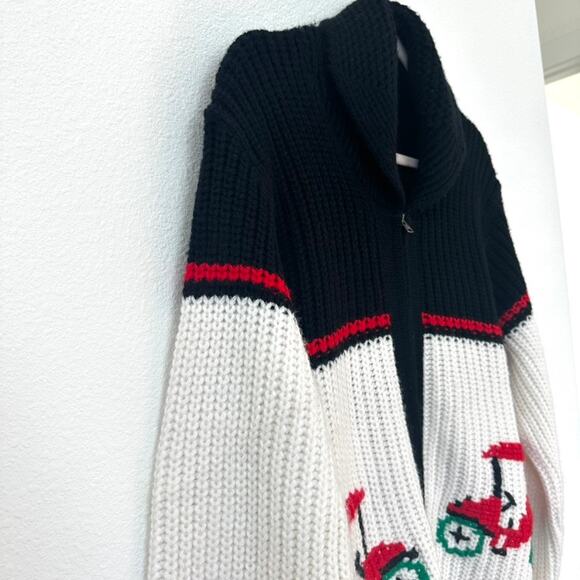 Vintage Simpsons Sears Cowichan Cardigan Knit Sweater 60s/70s Men’s M (38-40) - Picture 7 of 9